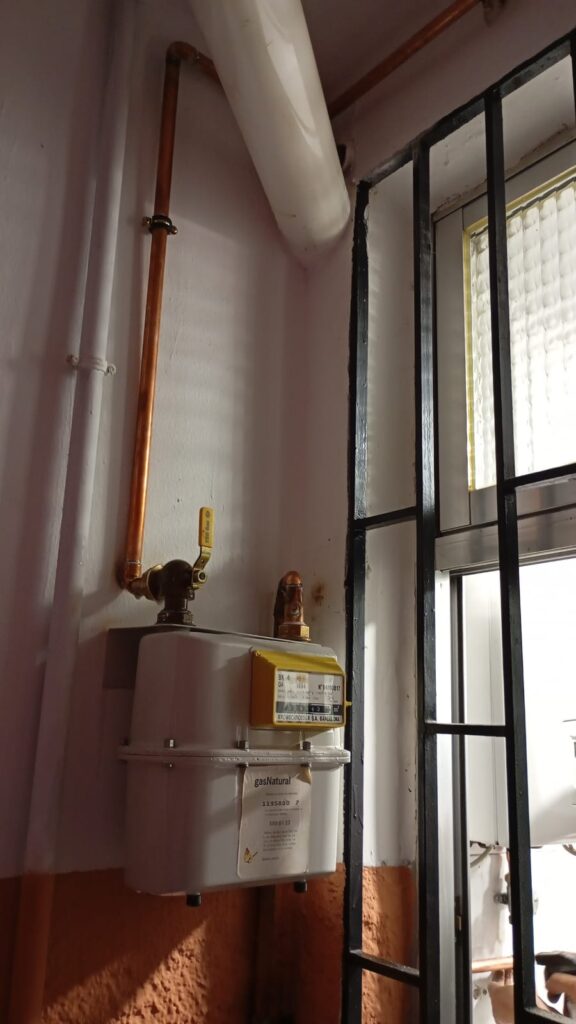 Medición de presión para certificado de instalación de gas